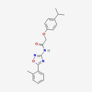 N-[5-(2-methylphenyl)-1,2,4-oxadiazol-3-yl]-2-[4-(propan-2-yl)phenoxy]acetamide