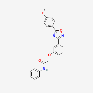 2-{3-[5-(4-methoxyphenyl)-1,2,4-oxadiazol-3-yl]phenoxy}-N-(3-methylphenyl)acetamide