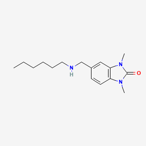 5-[(hexylamino)methyl]-1,3-dimethyl-1,3-dihydro-2H-benzimidazol-2-one