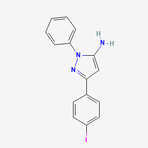 3-(4-Iodophenyl)-1-phenyl-1H-pyrazol-5-amine