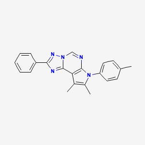 8,9-dimethyl-7-(4-methylphenyl)-2-phenyl-7H-pyrrolo[3,2-e][1,2,4]triazolo[1,5-c]pyrimidine