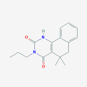 5,5-dimethyl-3-propyl-5,6-dihydrobenzo[h]quinazoline-2,4(1H,3H)-dione