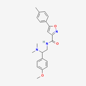 N-[2-(dimethylamino)-2-(4-methoxyphenyl)ethyl]-5-(4-methylphenyl)-1,2-oxazole-3-carboxamide