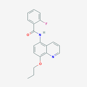 2-fluoro-N-(8-propoxyquinolin-5-yl)benzamide