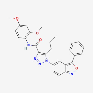 N-(2,4-dimethoxyphenyl)-1-(3-phenyl-2,1-benzoxazol-5-yl)-5-propyl-1H-1,2,3-triazole-4-carboxamide