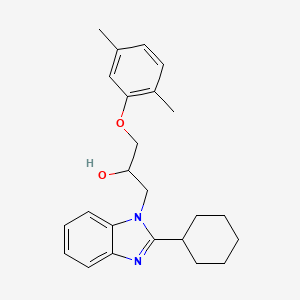 1-(2-cyclohexyl-1H-benzimidazol-1-yl)-3-(2,5-dimethylphenoxy)propan-2-ol