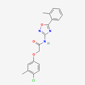 molecular formula C18H16ClN3O3 B14980185 2-(4-chloro-3-methylphenoxy)-N-[5-(2-methylphenyl)-1,2,4-oxadiazol-3-yl]acetamide 