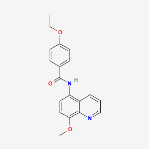 molecular formula C19H18N2O3 B14980225 4-ethoxy-N-(8-methoxyquinolin-5-yl)benzamide 