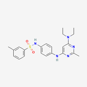 N-(4-((6-(diethylamino)-2-methylpyrimidin-4-yl)amino)phenyl)-3-methylbenzenesulfonamide