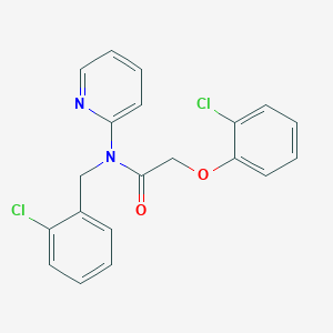 molecular formula C20H16Cl2N2O2 B14980275 N-(2-chlorobenzyl)-2-(2-chlorophenoxy)-N-(pyridin-2-yl)acetamide 