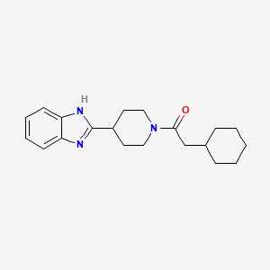 1-[4-(1H-benzimidazol-2-yl)piperidin-1-yl]-2-cyclohexylethanone