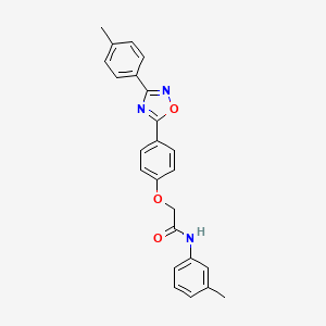 N-(3-methylphenyl)-2-{4-[3-(4-methylphenyl)-1,2,4-oxadiazol-5-yl]phenoxy}acetamide