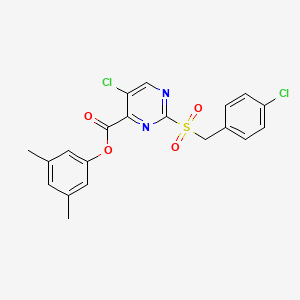 3,5-Dimethylphenyl 5-chloro-2-[(4-chlorobenzyl)sulfonyl]pyrimidine-4-carboxylate