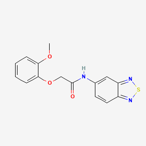 N-(2,1,3-benzothiadiazol-5-yl)-2-(2-methoxyphenoxy)acetamide