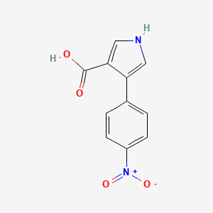 molecular formula C11H8N2O4 B1498032 4-(4-Nitrophenyl)-1H-pyrrole-3-carboxylic acid CAS No. 358986-47-7
