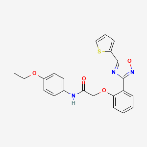 N-(4-ethoxyphenyl)-2-{2-[5-(thiophen-2-yl)-1,2,4-oxadiazol-3-yl]phenoxy}acetamide