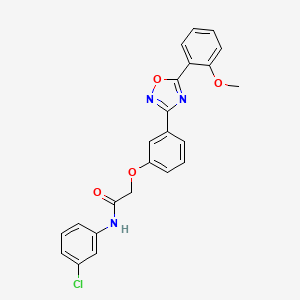 molecular formula C23H18ClN3O4 B14980354 N-(3-chlorophenyl)-2-{3-[5-(2-methoxyphenyl)-1,2,4-oxadiazol-3-yl]phenoxy}acetamide 