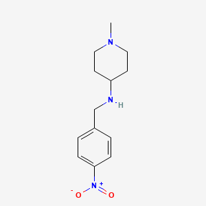 molecular formula C13H19N3O2 B1498036 1-methyl-N-(4-nitrobenzyl)piperidin-4-amine CAS No. 1096348-43-4