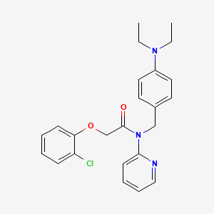 2-(2-chlorophenoxy)-N-[4-(diethylamino)benzyl]-N-(pyridin-2-yl)acetamide