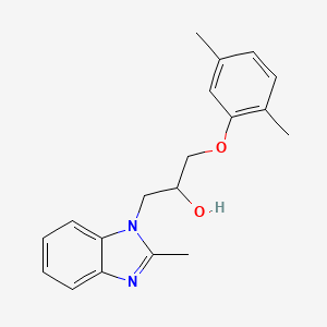 molecular formula C19H22N2O2 B14980369 1-(2,5-dimethylphenoxy)-3-(2-methyl-1H-benzimidazol-1-yl)propan-2-ol 