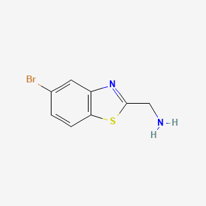 molecular formula C8H7BrN2S B1498037 2-Benzothiazolemethanamine, 5-bromo- 
