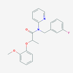 N-(3-fluorobenzyl)-2-(2-methoxyphenoxy)-N-(pyridin-2-yl)propanamide