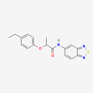 N-(2,1,3-benzothiadiazol-5-yl)-2-(4-ethylphenoxy)propanamide