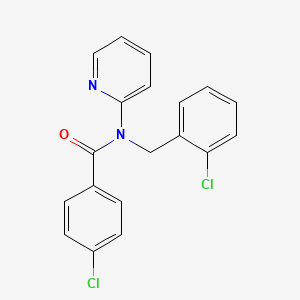 molecular formula C19H14Cl2N2O B14980446 4-chloro-N-(2-chlorobenzyl)-N-(pyridin-2-yl)benzamide 