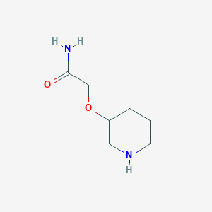 molecular formula C7H14N2O2 B1498045 2-(Piperidin-3-yloxy)acetamide 