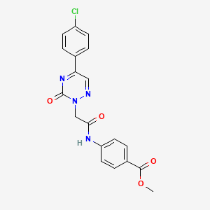 molecular formula C19H15ClN4O4 B14980451 methyl 4-({[5-(4-chlorophenyl)-3-oxo-1,2,4-triazin-2(3H)-yl]acetyl}amino)benzoate 