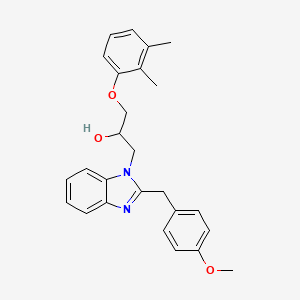 molecular formula C26H28N2O3 B14980470 1-(2,3-dimethylphenoxy)-3-[2-(4-methoxybenzyl)-1H-benzimidazol-1-yl]propan-2-ol 