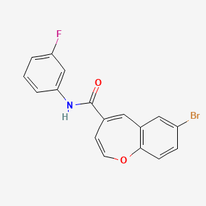 7-bromo-N-(3-fluorophenyl)-1-benzoxepine-4-carboxamide