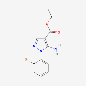 molecular formula C12H12BrN3O2 B1498051 5-氨基-1-(2-溴苯基)-1H-吡唑-4-羧酸乙酯 CAS No. 1019009-68-7
