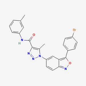 1-[3-(4-bromophenyl)-2,1-benzoxazol-5-yl]-5-methyl-N-(3-methylphenyl)-1H-1,2,3-triazole-4-carboxamide