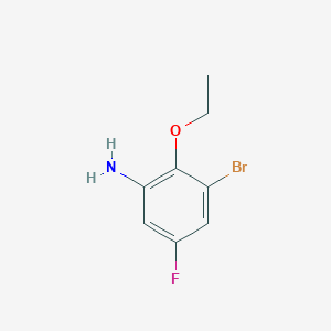 molecular formula C8H9BrFNO B1498056 3-溴-2-乙氧基-5-氟苯胺 CAS No. 1096354-40-3