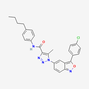 molecular formula C27H24ClN5O2 B14980575 N-(4-butylphenyl)-1-[3-(4-chlorophenyl)-2,1-benzoxazol-5-yl]-5-methyl-1H-1,2,3-triazole-4-carboxamide 