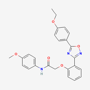 2-{2-[5-(4-ethoxyphenyl)-1,2,4-oxadiazol-3-yl]phenoxy}-N-(4-methoxyphenyl)acetamide