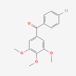 molecular formula C16H15ClO4 B1498060 (4-Chlorophenyl)(3,4,5-trimethoxyphenyl)methanone CAS No. 54094-07-4