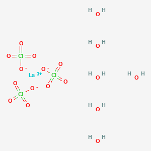 molecular formula Cl3H12LaO18 B1498063 高氯酸镧(III)六水合物 CAS No. 36907-37-6
