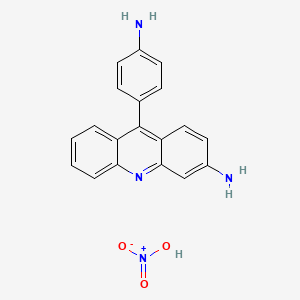 molecular formula C19H16N4O3 B1498064 9-(4-Aminophenyl)acridin-3-amine nitrate CAS No. 10181-37-0
