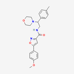 5-(4-methoxyphenyl)-N-[2-(4-methylphenyl)-2-(morpholin-4-yl)ethyl]-1,2-oxazole-3-carboxamide