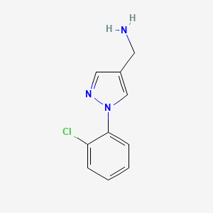 molecular formula C10H10ClN3 B1498066 (1-(2-chlorophenyl)-1H-pyrazol-4-yl)methanamine 