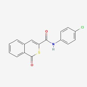 N-(4-chlorophenyl)-1-oxo-1H-isothiochromene-3-carboxamide