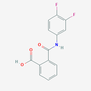 molecular formula C14H9F2NO3 B1498070 2-[(3,4-Difluorophenyl)carbamoyl]benzoic acid CAS No. 69076-60-4
