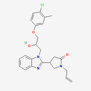 4-{1-[3-(4-chloro-3-methylphenoxy)-2-hydroxypropyl]-1H-benzimidazol-2-yl}-1-(prop-2-en-1-yl)pyrrolidin-2-one