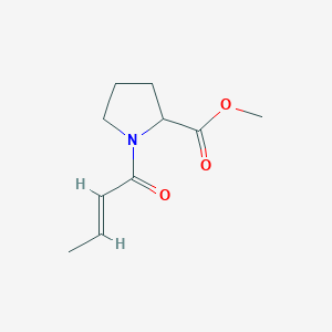 molecular formula C10H15NO3 B1498072 Methyl 1-[(2E)-but-2-enoyl]prolinate CAS No. 480440-16-2