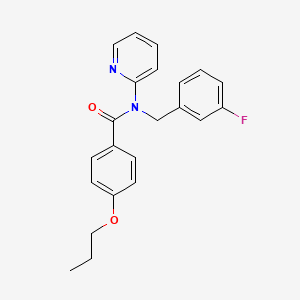 N-(3-fluorobenzyl)-4-propoxy-N-(pyridin-2-yl)benzamide