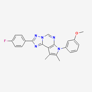 2-(4-fluorophenyl)-7-(3-methoxyphenyl)-8,9-dimethyl-7H-pyrrolo[3,2-e][1,2,4]triazolo[1,5-c]pyrimidine