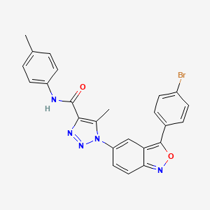 1-[3-(4-bromophenyl)-2,1-benzoxazol-5-yl]-5-methyl-N-(4-methylphenyl)-1H-1,2,3-triazole-4-carboxamide