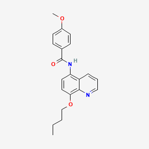 molecular formula C21H22N2O3 B14980771 N-(8-butoxyquinolin-5-yl)-4-methoxybenzamide 